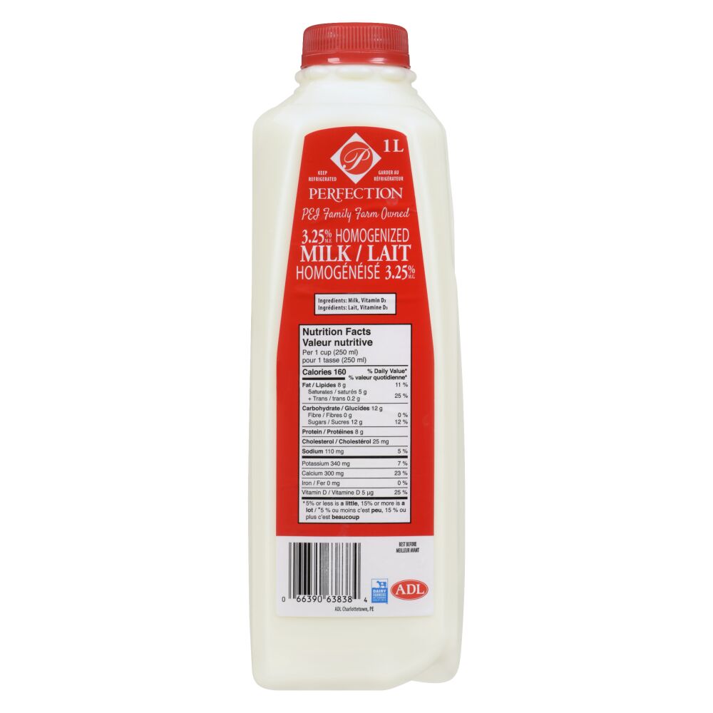 Perfection Homogenized Milk 3.25% M.F. 1L