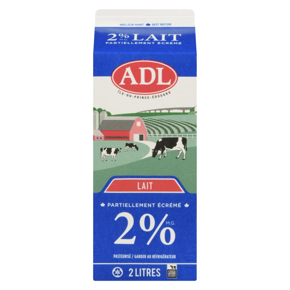 ADL Lait partiellement écrémé 2% M.G. 2L