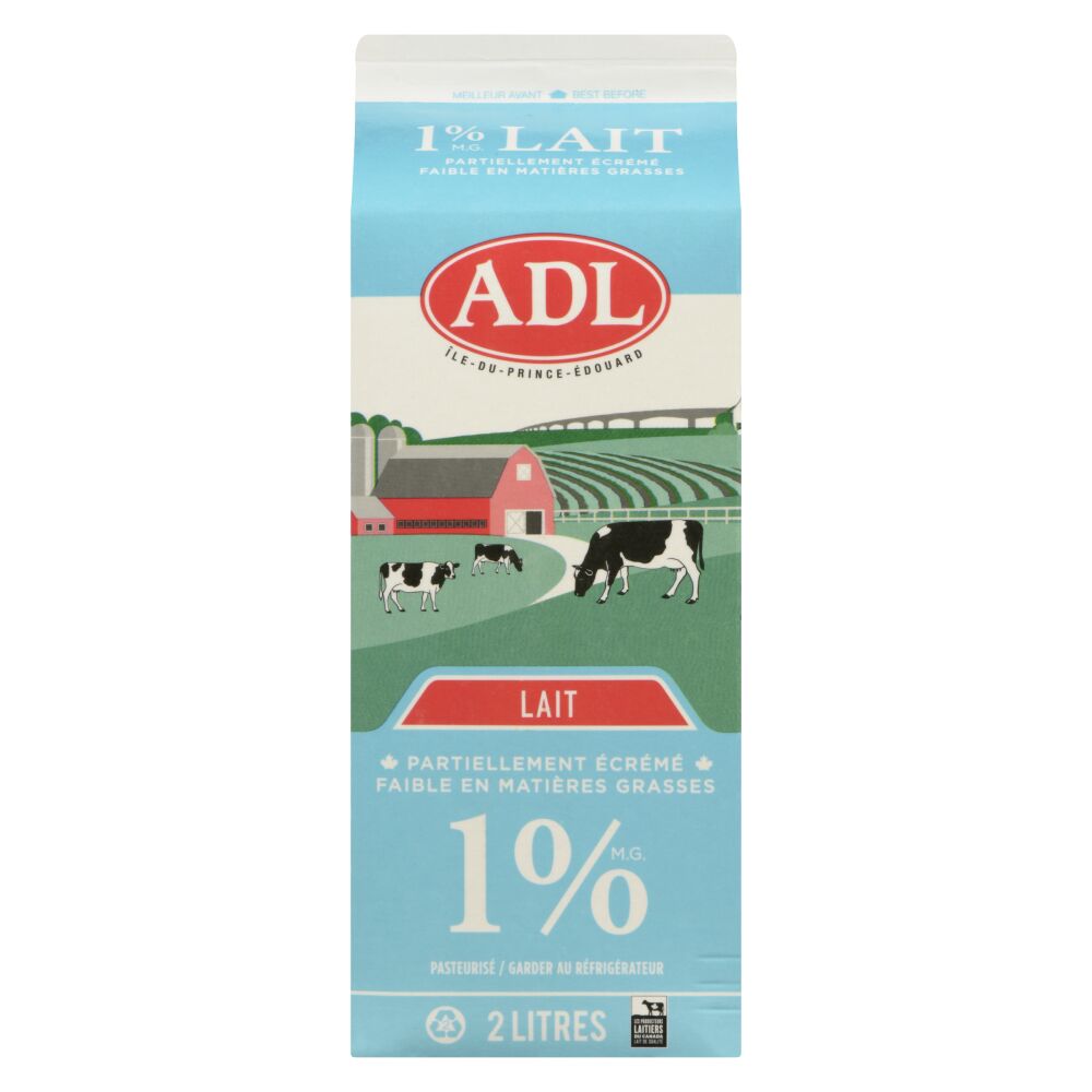 ADL Lait partiellement écrémé 1% M.G. 2L