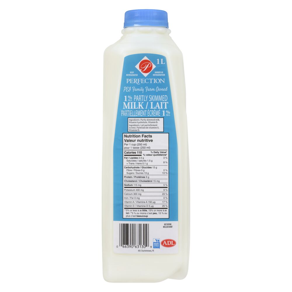 Perfection Partly Skimmed Milk 1% M.F. 1L