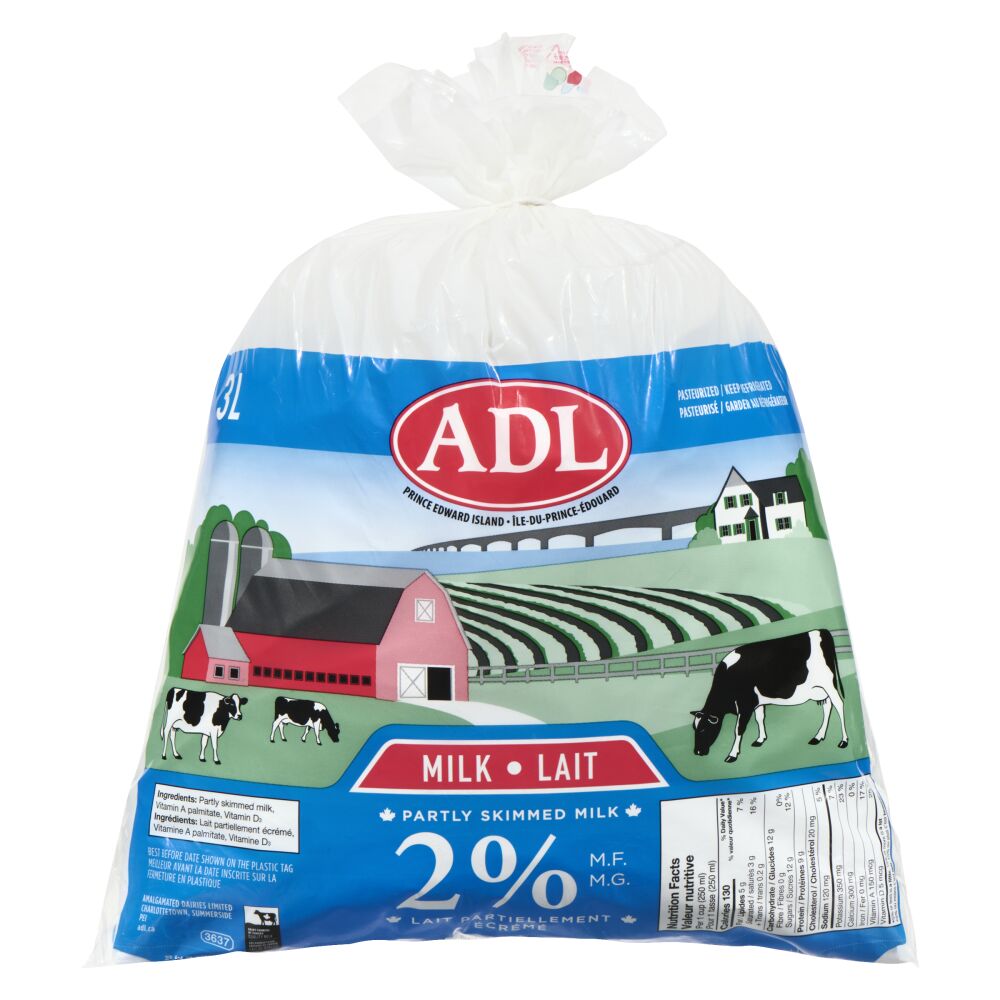 ADL Partly Skimmed Milk 2% M.F. 3L