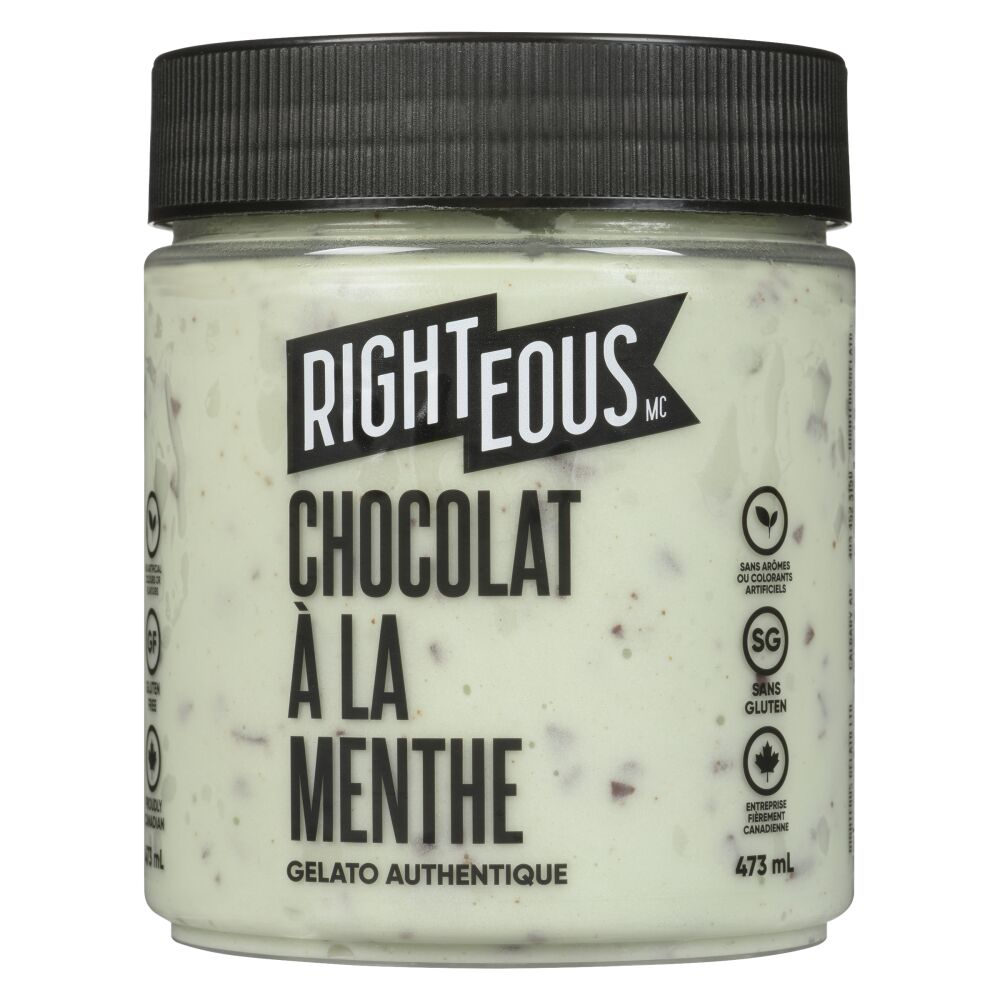 Righteous Gelato chocolat à la menthe 473ml