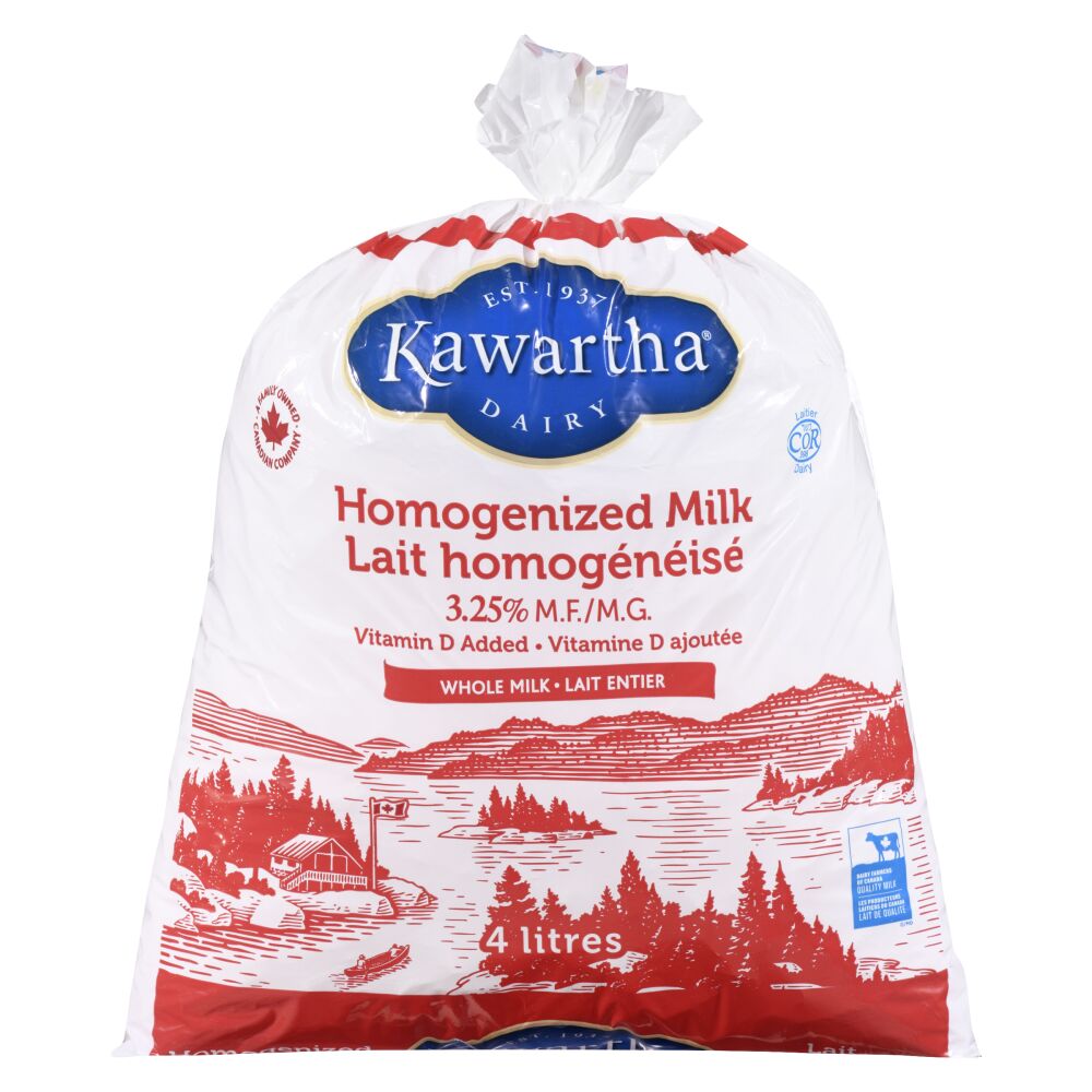 Kawartha Dairy Homogenized Milk 3.25% M.F. 4L