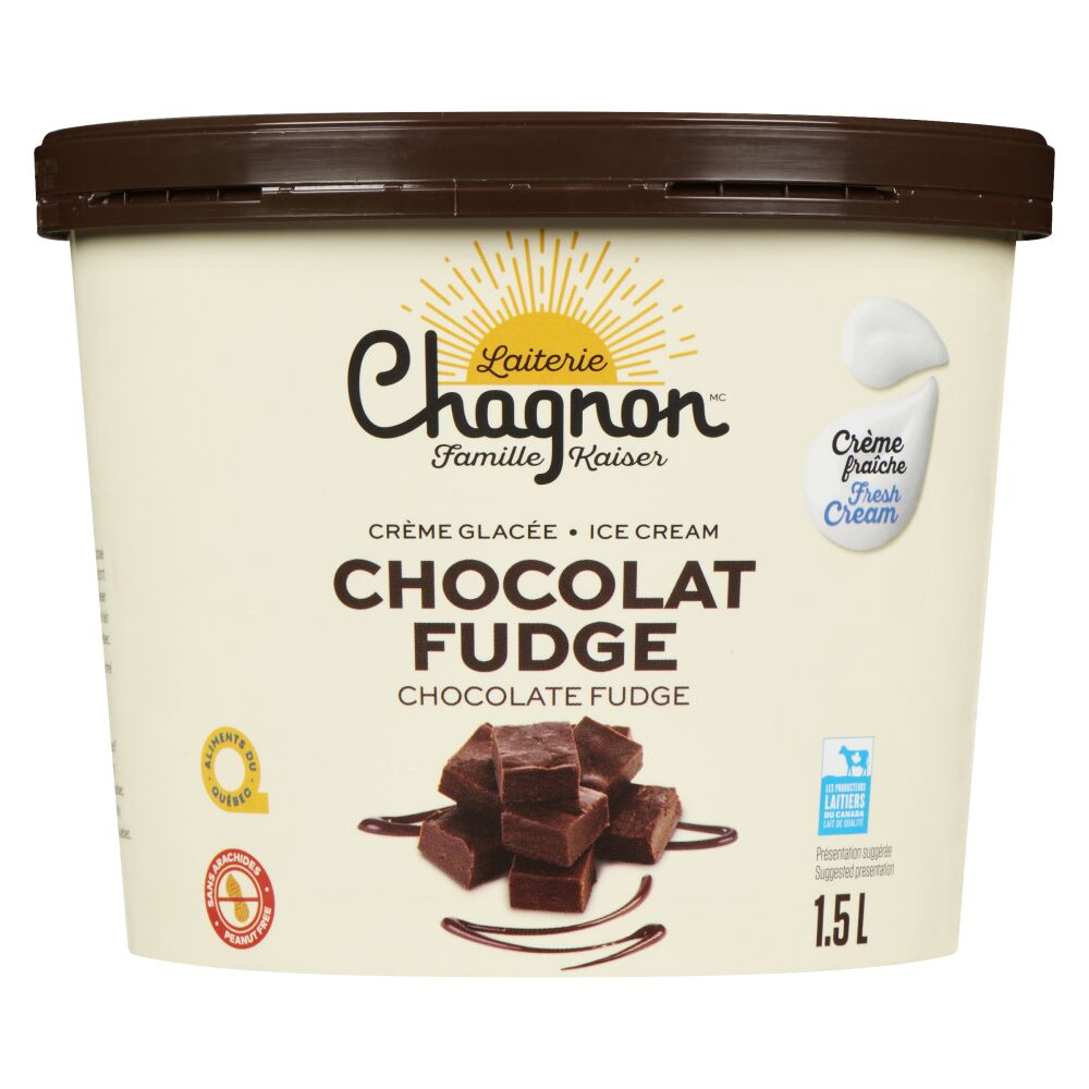 Chagnon Chocolate Fudge Ice Cream 1.5L