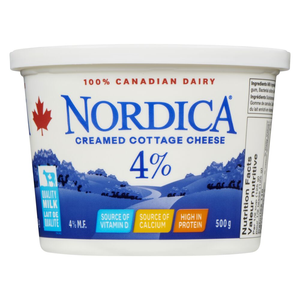 Nordica Creamed Cottage Cheese 4% M.F. 500g