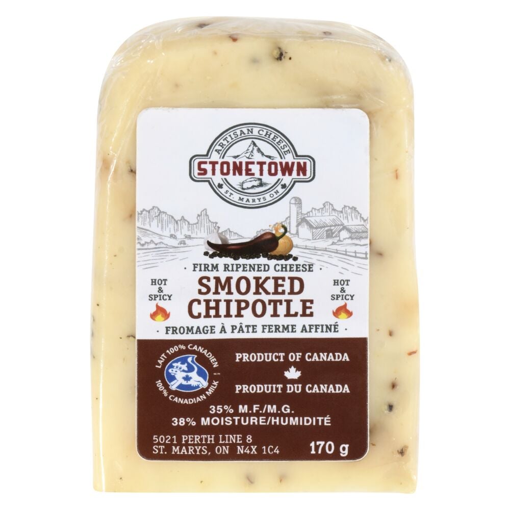 Stonetown Artisan Cheese Smoked Chipotle Firm Ripened Cheese 170g