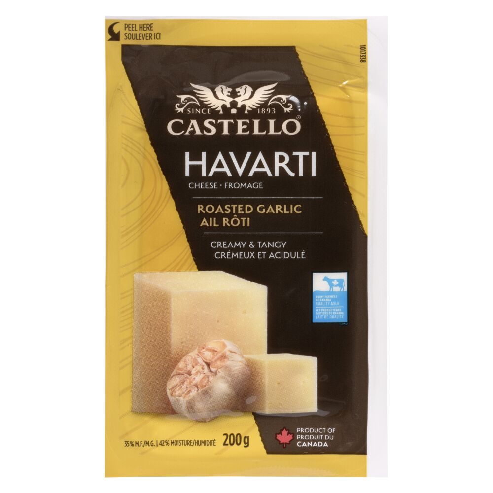 Castello Roasted Garlic Havarti 200g