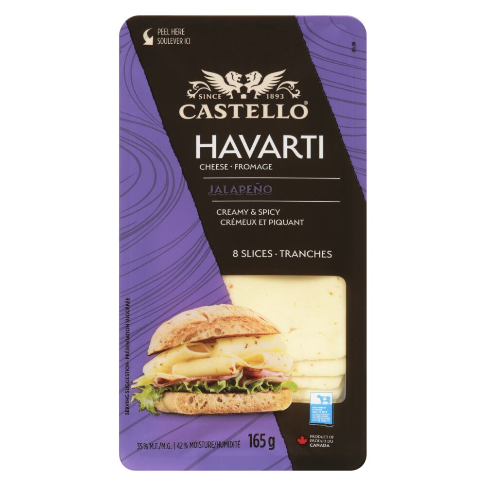 Castello Sliced Havarti Jalapeño 165g