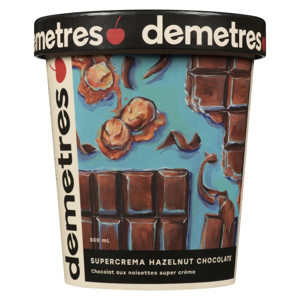 Demetres Supercrema Hazelnut Chocolate Ice Cream 500mL