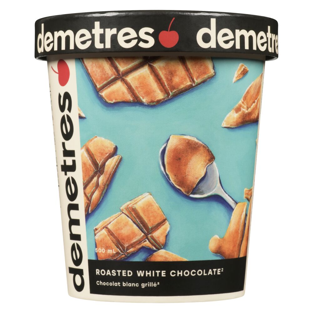 Demetres Roasted White Chocolate Ice Cream 500mL