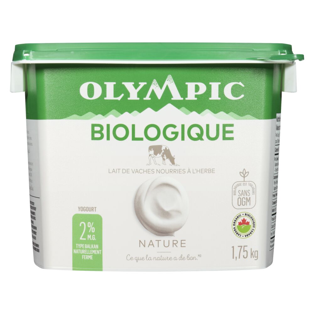 Olympic Yogourt biologique nature de type balkan 2% M.G. 1.75kg