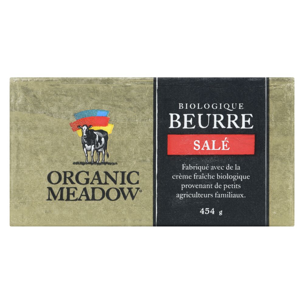 Organic Meadow Beurre salé biologique 454g