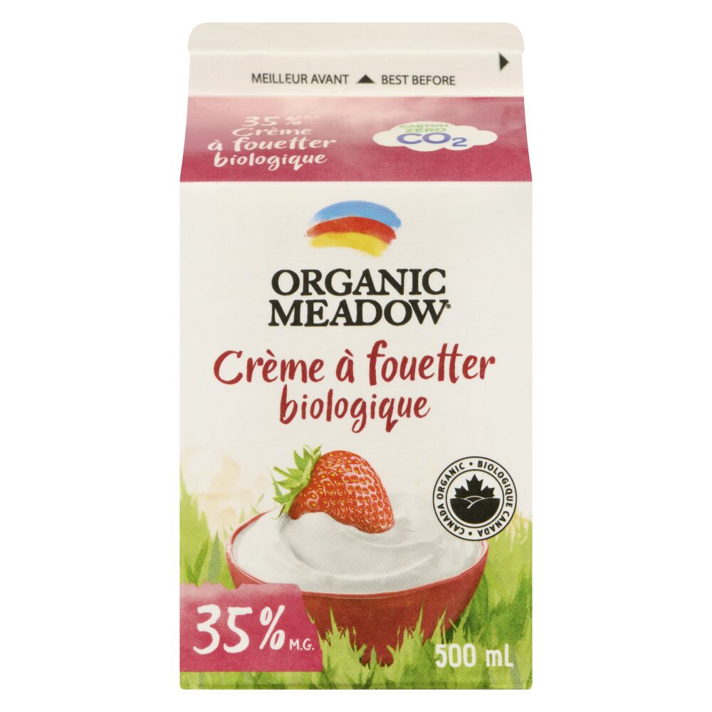 Organic Meadow Crème à fouetter biologique 35% M.G. 500ml