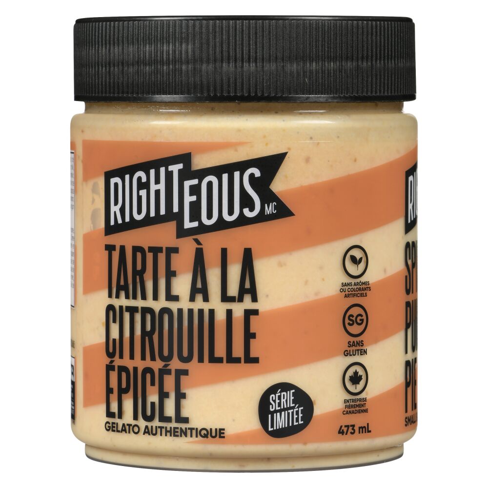 Righteous Gelato tarte à la citrouille épicée 473ml