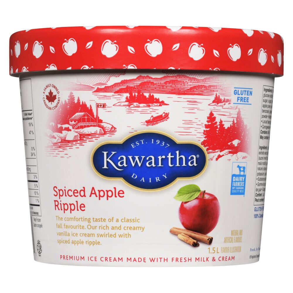 Kawartha Dairy Spiced Apple Ripple Ice Cream (Seasonal) 1.5L