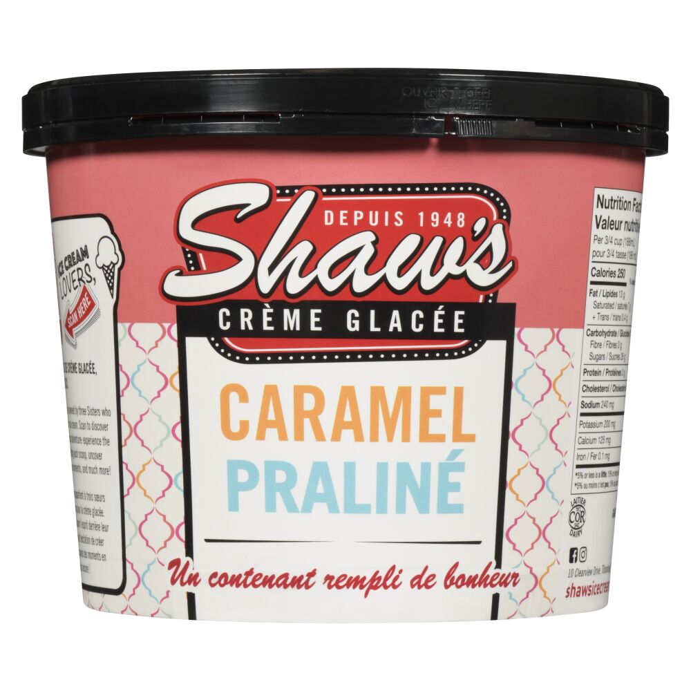 Shaw's Ice Cream Crème glacée caramel praliné 1.5L