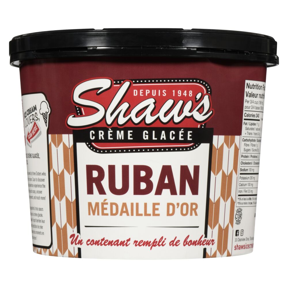 Shaw's Ice Cream Crème glacée ruban médaille d'or 1.5L
