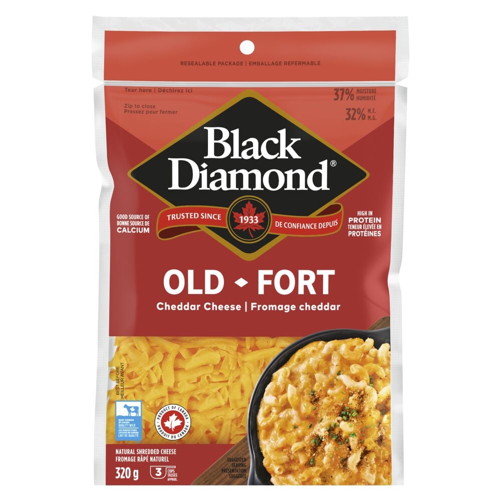 Black Diamond Shredded Old Colored Cheddar 320g