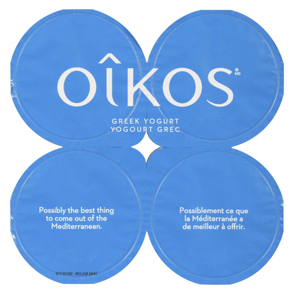 Oîkos Vanilla Greek Yogurt 0% M.F. 4x100g