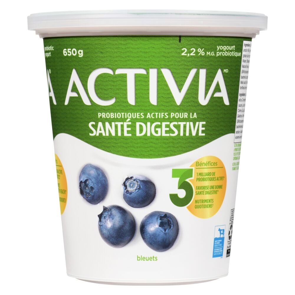 Activia Yogourt probiotique bleuets 650g