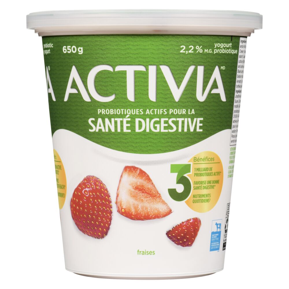 Activia Yogourt probiotique fraises 650g