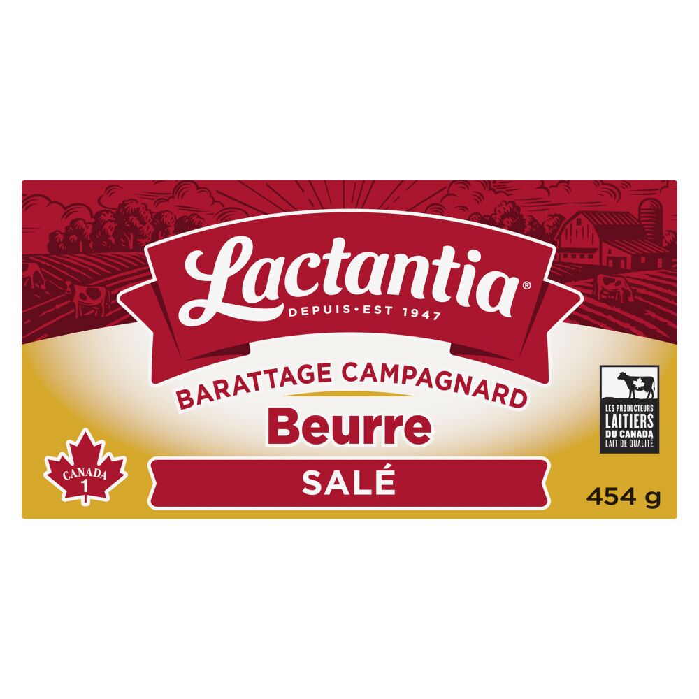 Lactantia Beurre salé barattage campagnard 454g