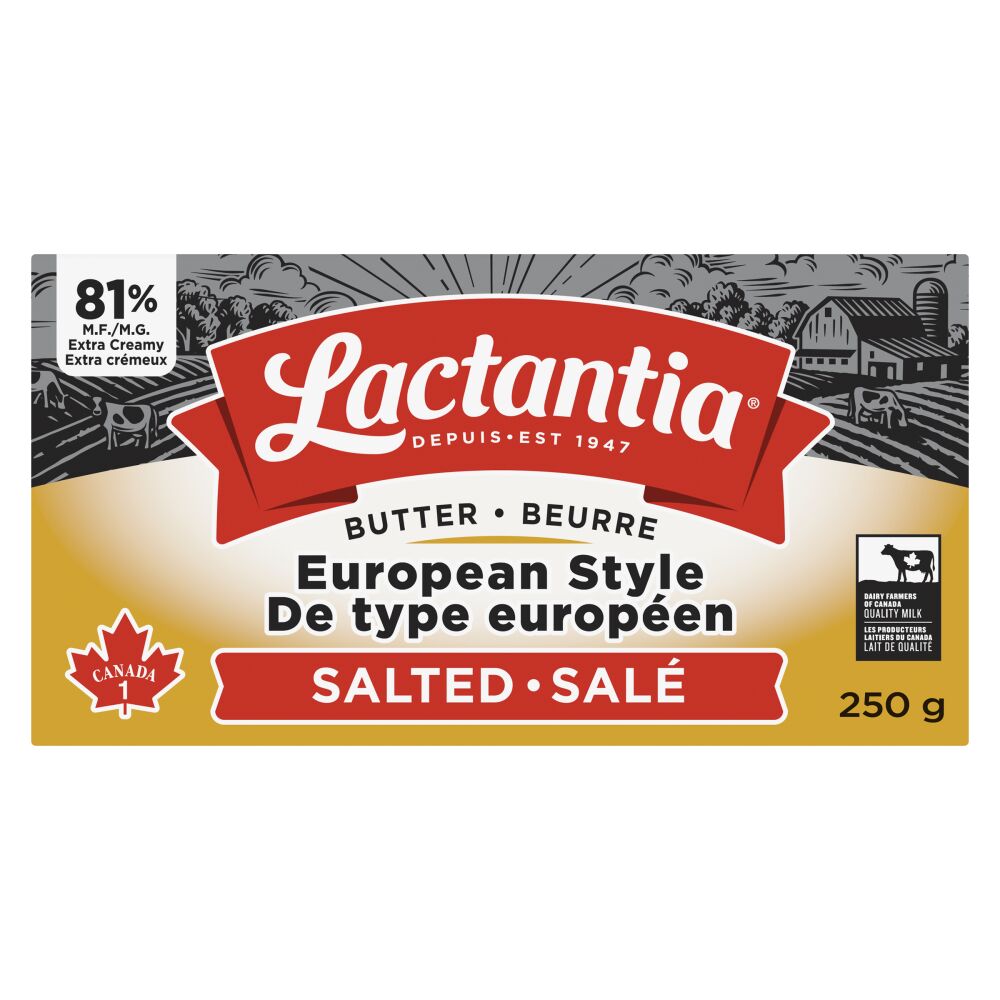 Lactantia European Style Salted Butter 250g