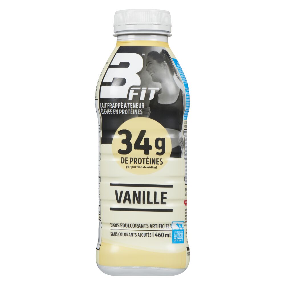 B Fit Lait frappé à haute teneur en protéines vanille 460ml