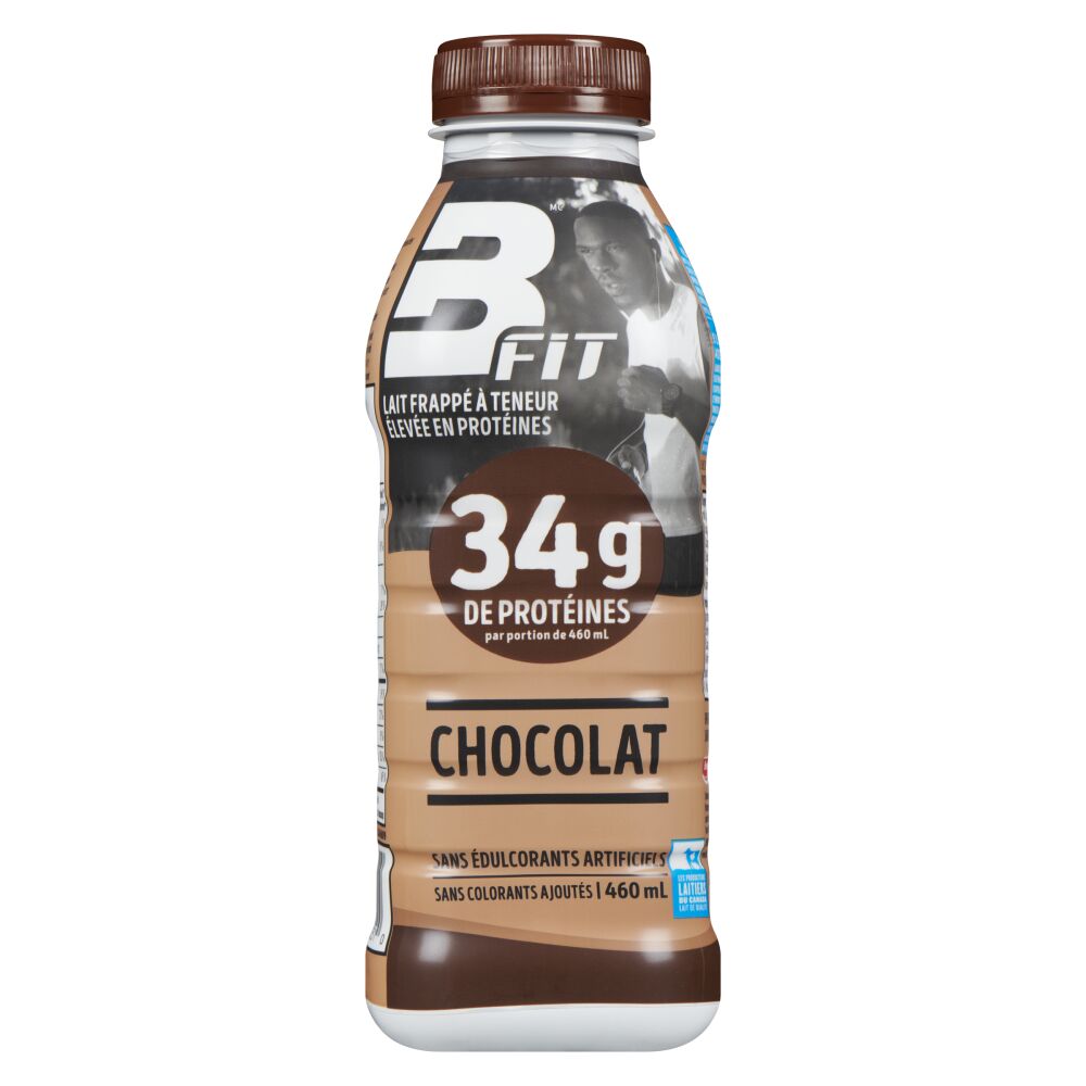 B Fit Lait frappé à haute teneur en protéines chocolat 460ml