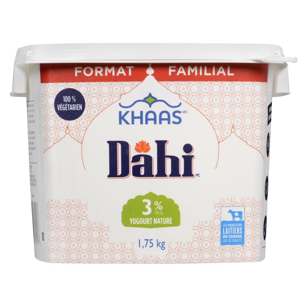 Khaas Dahi Yogourt nature 3% M.G. 1.75kg