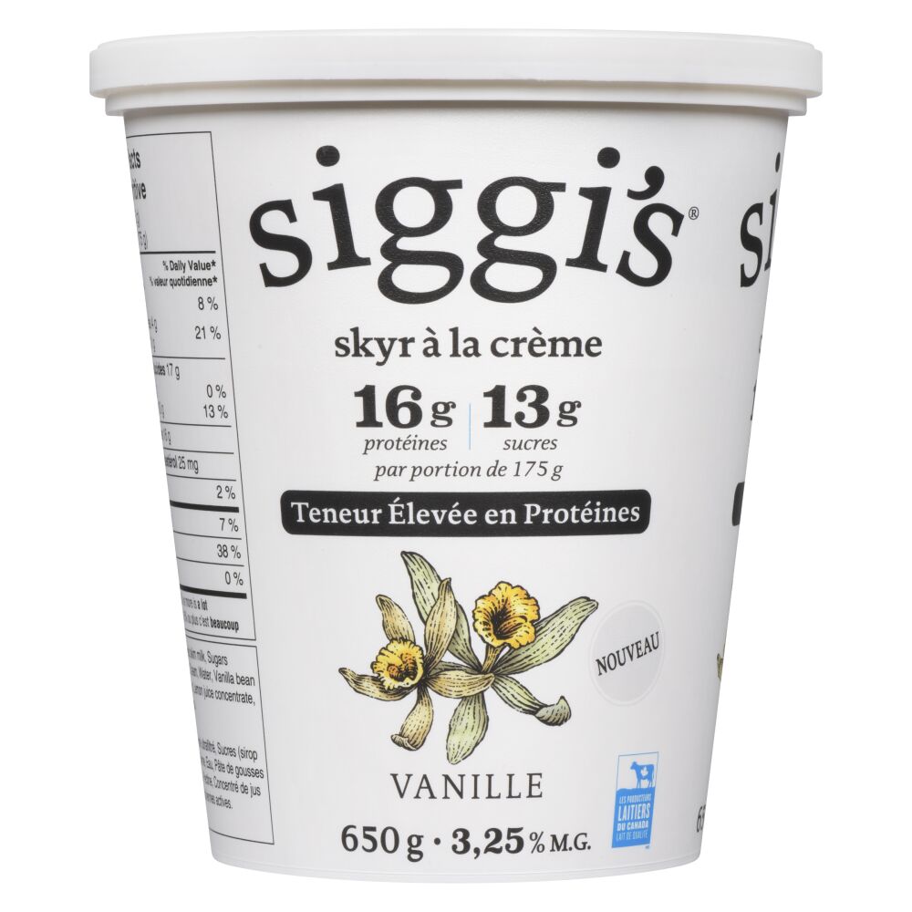 Siggi's Yogourt skyr vanille 3.25% M.G. 650g