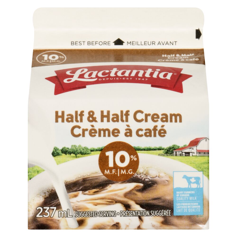 Lactantia Half & Half Cream 10% M.F. 237ml
