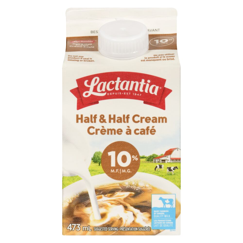 Lactantia Half & Half Cream 10% M.F. 473ml