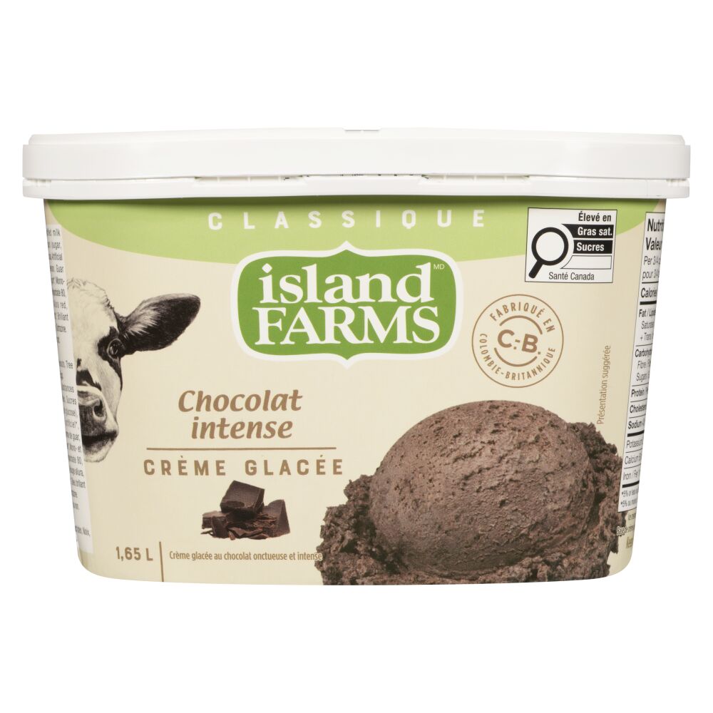 Island Farms Crème glacée classique chocolat intense 1.65L