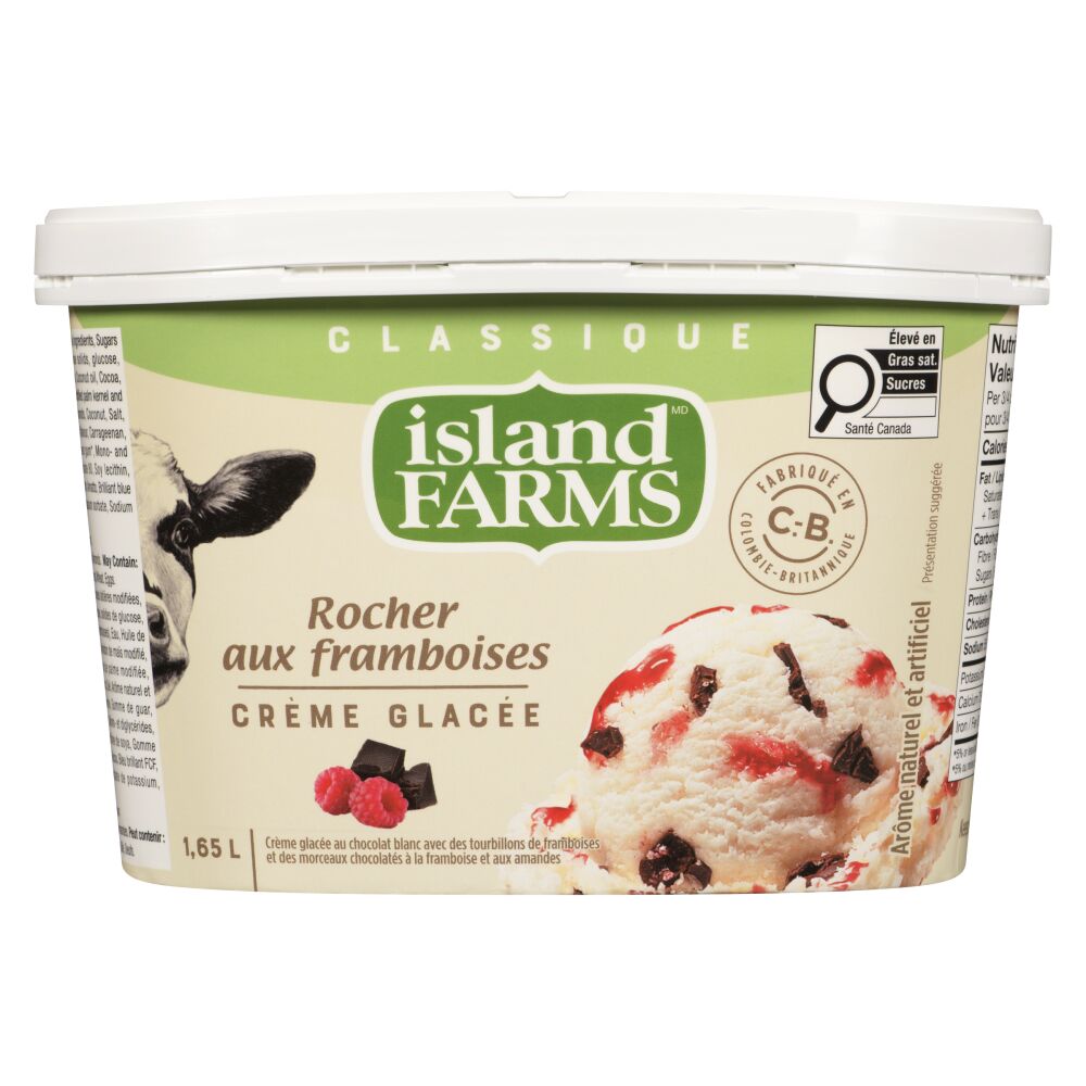 Island Farms Crème glacée classique rocher aux framboises 1.65L