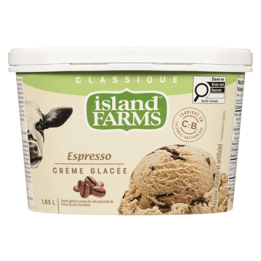 Island Farms Crème glacée classique espresso 1.65L