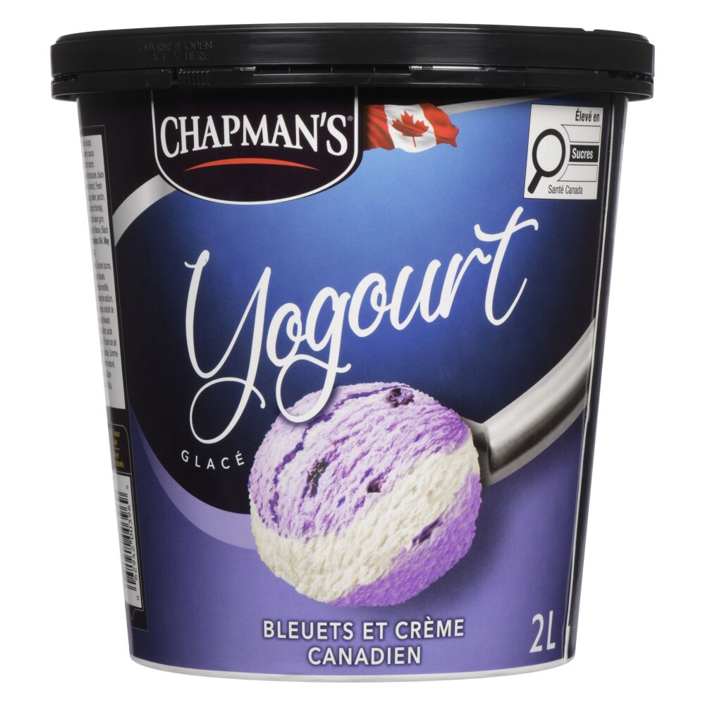 Chapman's Yogourt glacé bleuet et crème canadienne 2L
