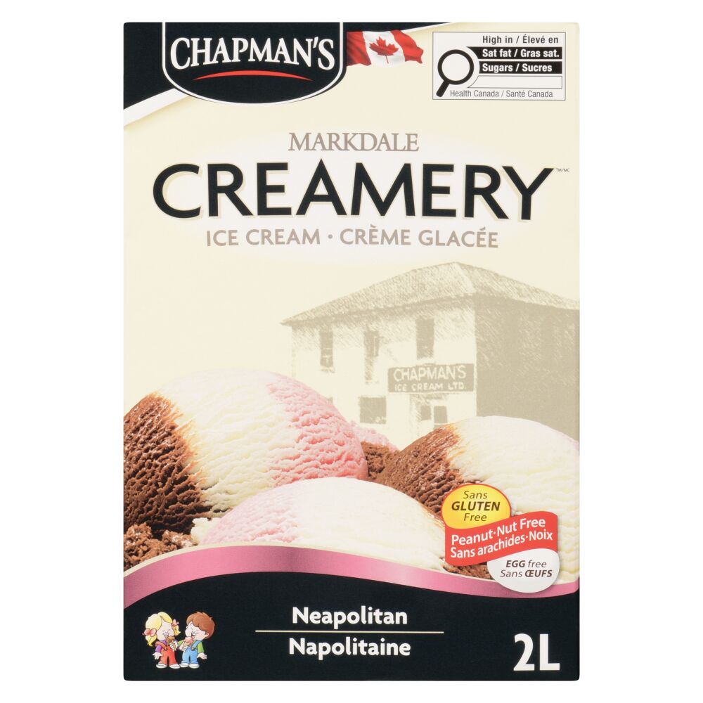 Chapman's Markdale Creamery Neapolitan Ice Cream 2L
