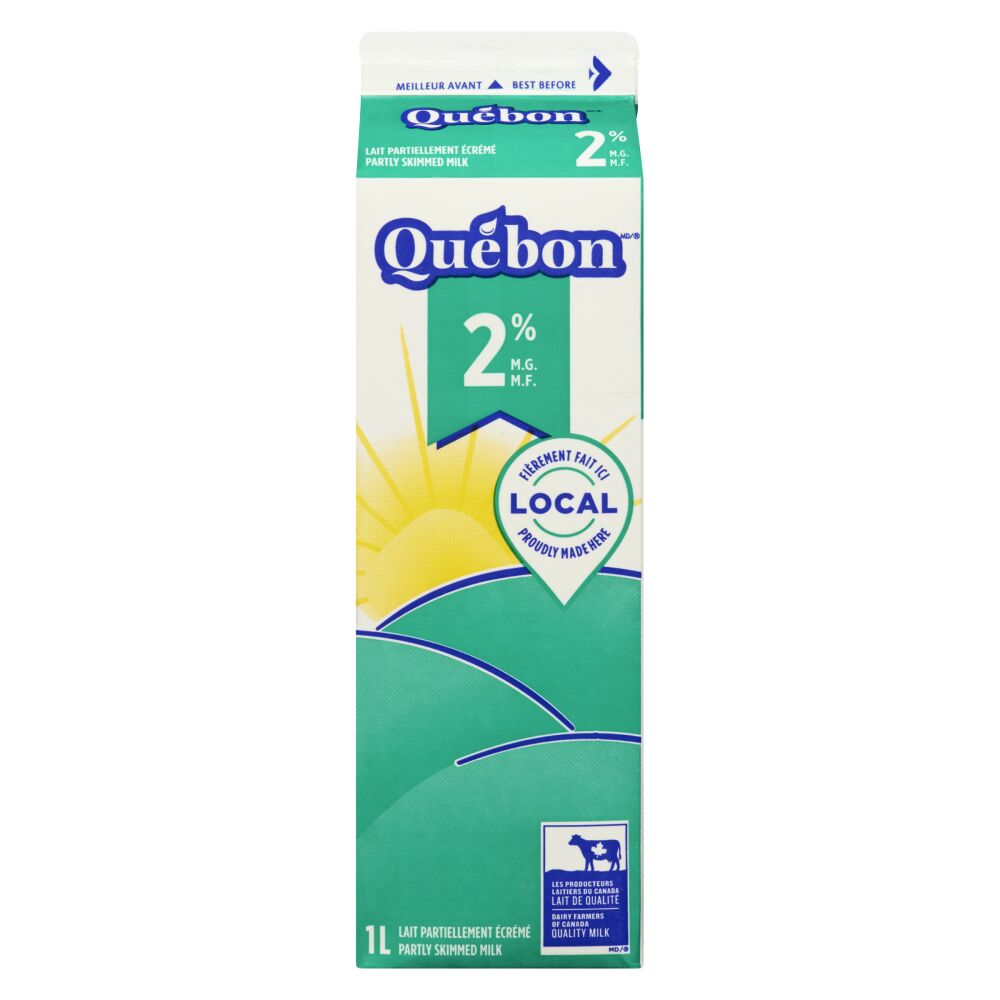 Québon Partly Skimmed Milk 2% M.F. 1L