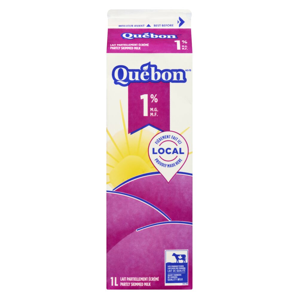 Québon Partly Skimmed Milk 1% M.F. 1L