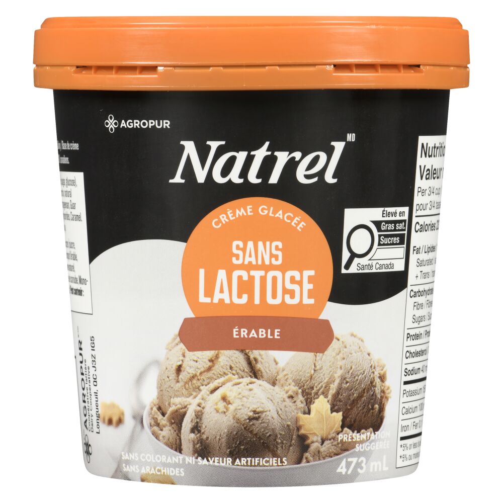 Natrel Crème glacée sans lactose érable 473ml