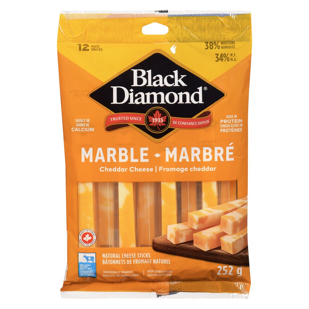 Black Diamond Marble Cheddar Sticks 252g