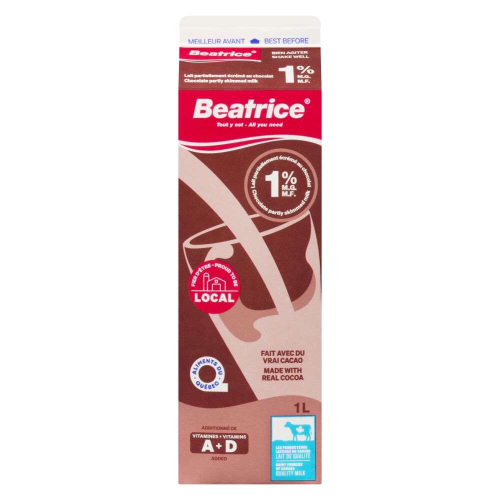Beatrice Partly Skimmed Chocolate Milk 1% M.F. 1L