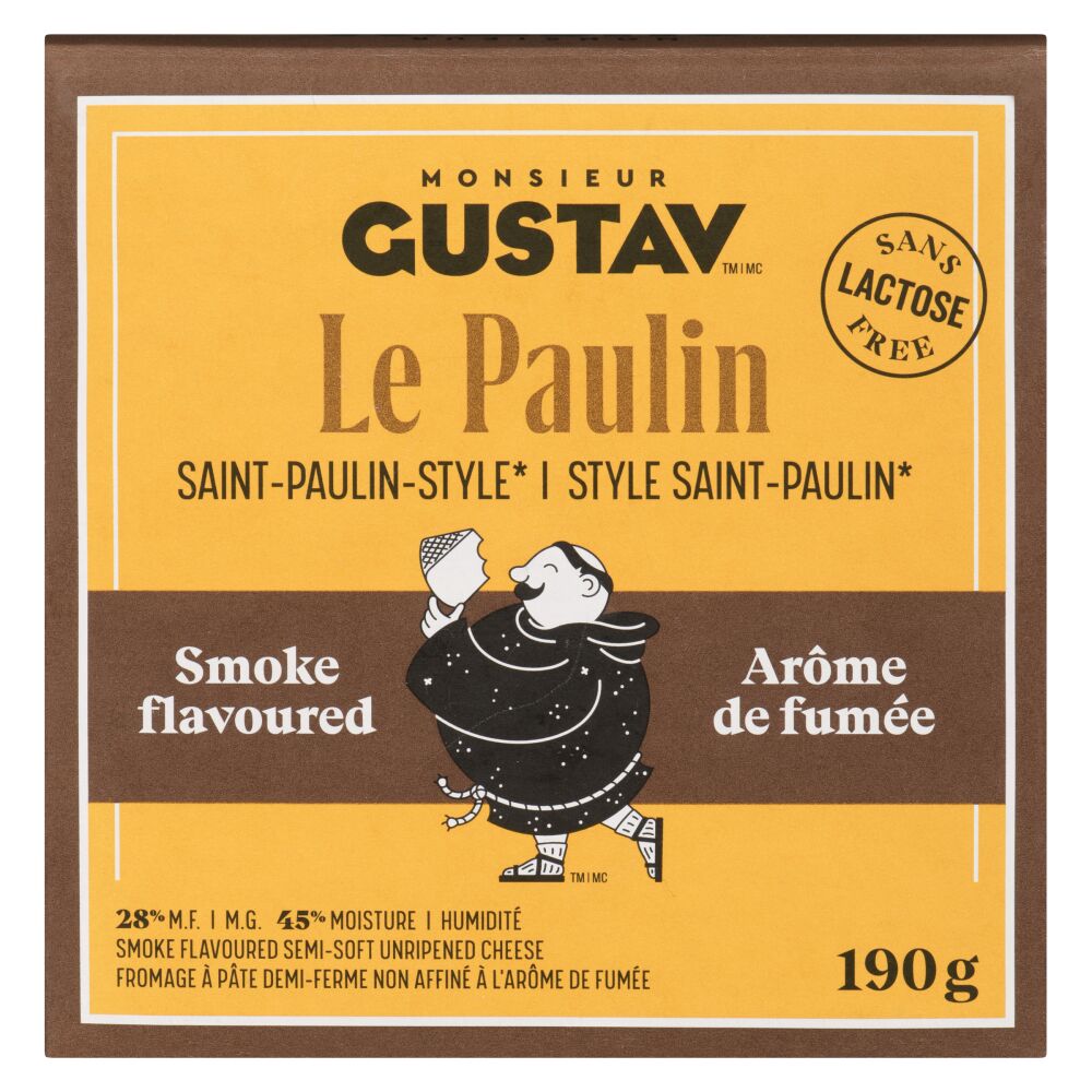 Monsieur Gustav Smoked Flavoured Saint-Paulin 190g