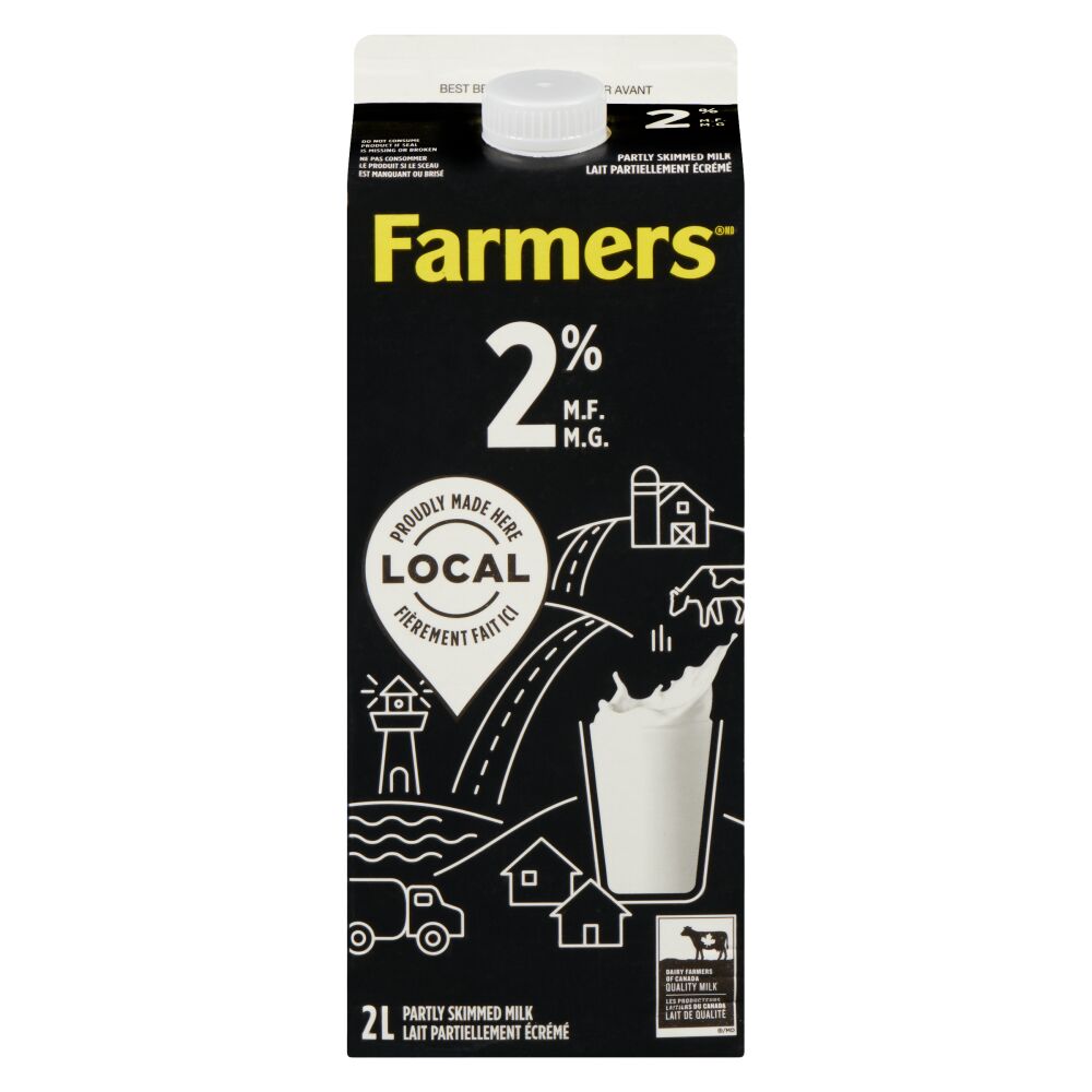 Farmers Partly Skimmed Milk 2% M.F. 2L