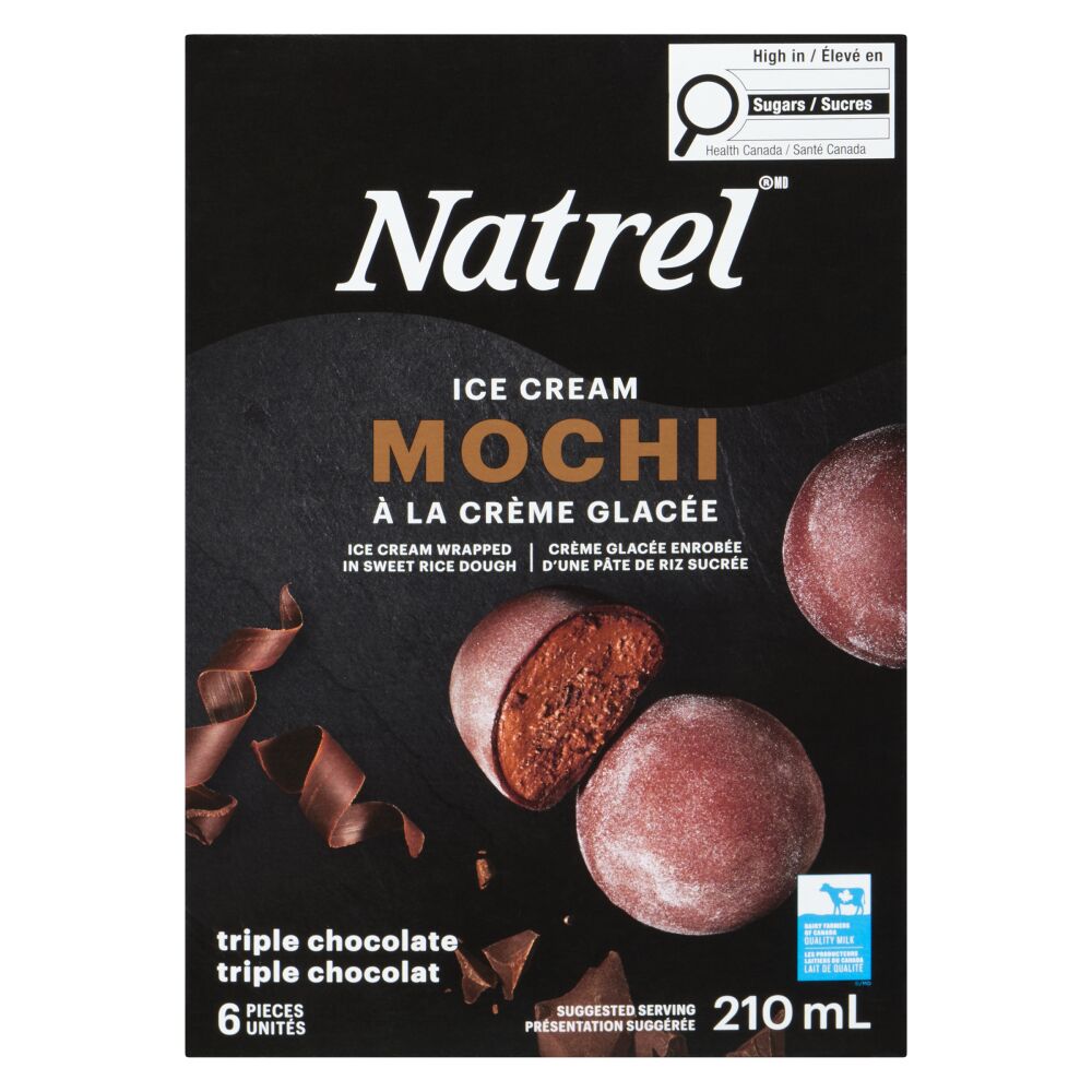 Natrel Gourmet Triple Chocolate Mochi Ice Cream 6x35ml
