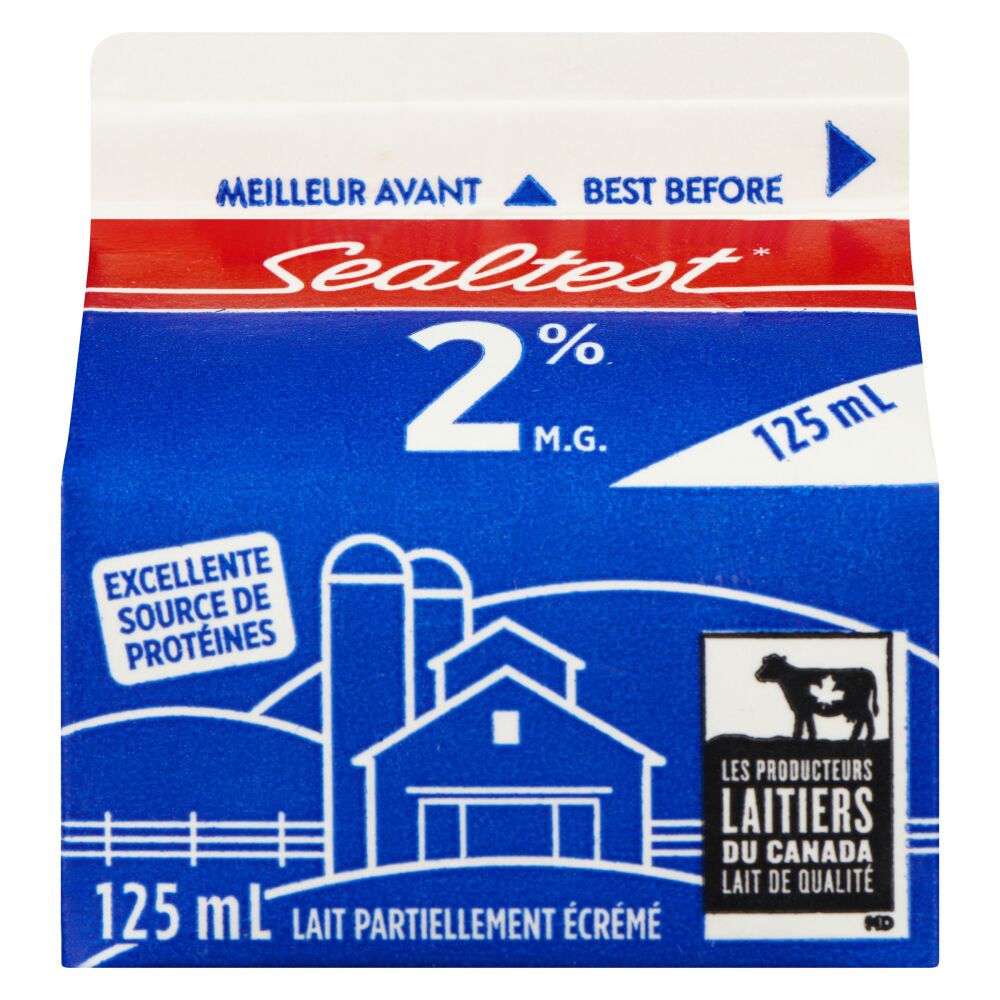 Sealtest Lait partiellement écrémé 2% M.G. 125ml