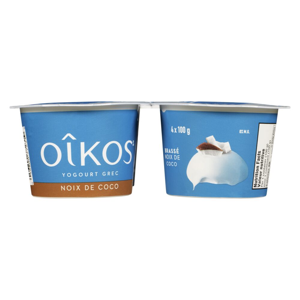 Oîkos Yogourt grec noix de coco 0% M.G. 4x100g
