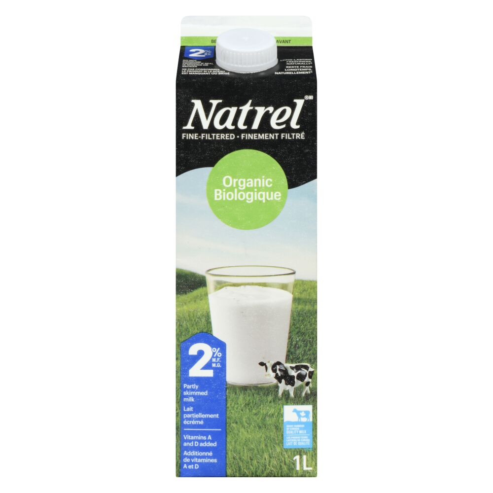 Natrel Organic Fine-Filtered Partly Skimmed Milk 2% M.F. 1L