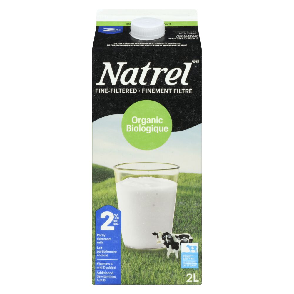 Natrel Organic Fine-Filtered Partly Skimmed Milk 2% M.F. 2L